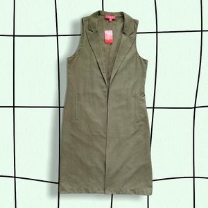 🌈Guess Midi Duster Vest Medium NWT
